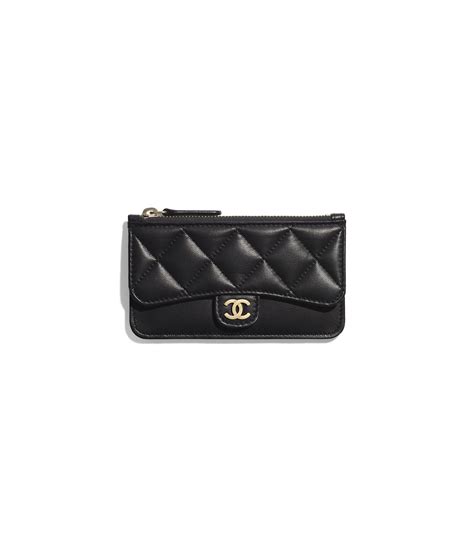 chanel clasic card holder ap0374 y07659 c3906|Classic zipped card holder .